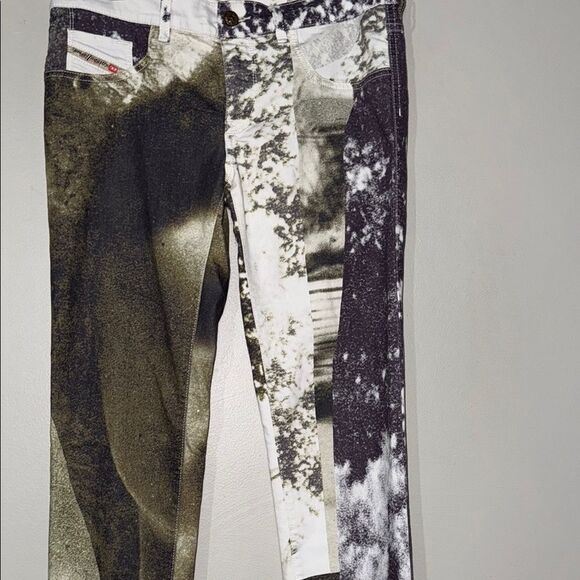 Women's Diesel Livier Super Slim Jegging Low Waist Pant Printed 31 - Picture 5 of 12